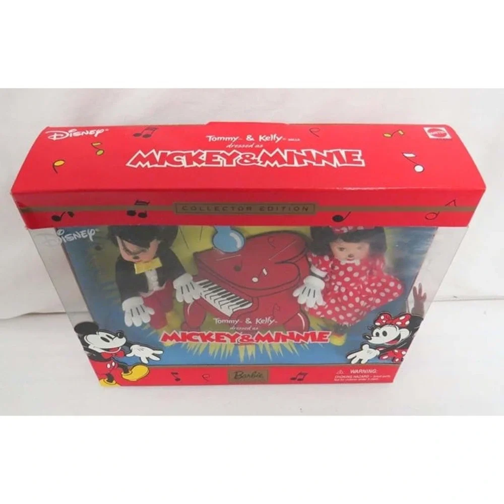 Barbie DISNEY Kelly & Tommy Mickey &‎ Minnie Mouse NRFB 2002